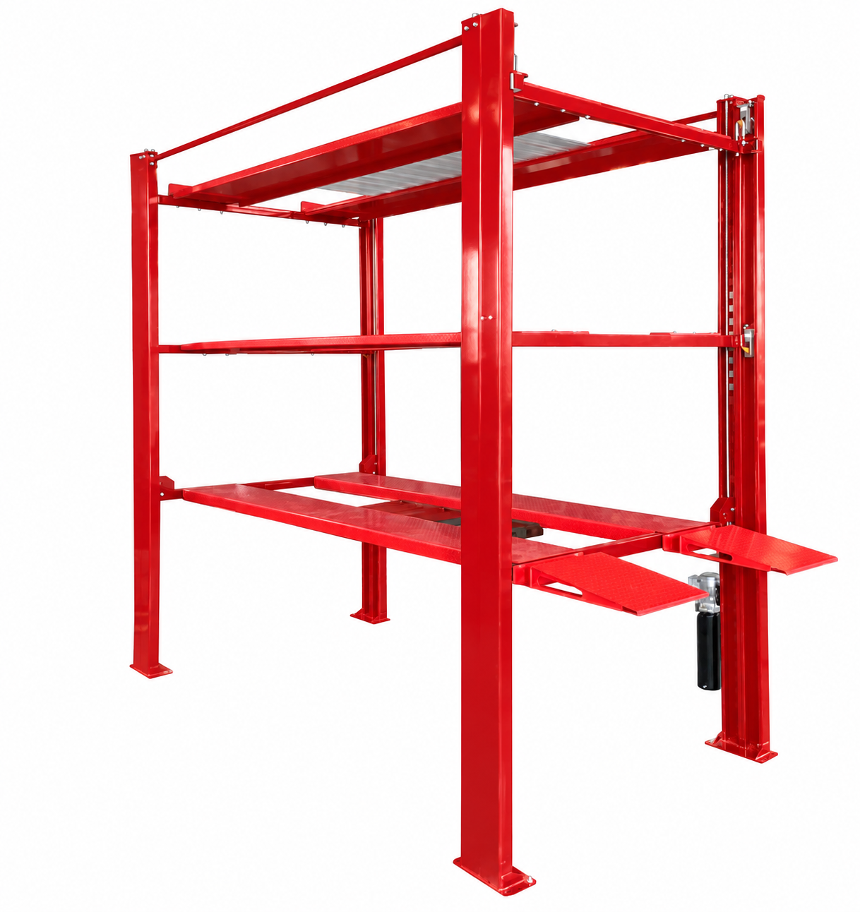 All-red Olympic stacking lift